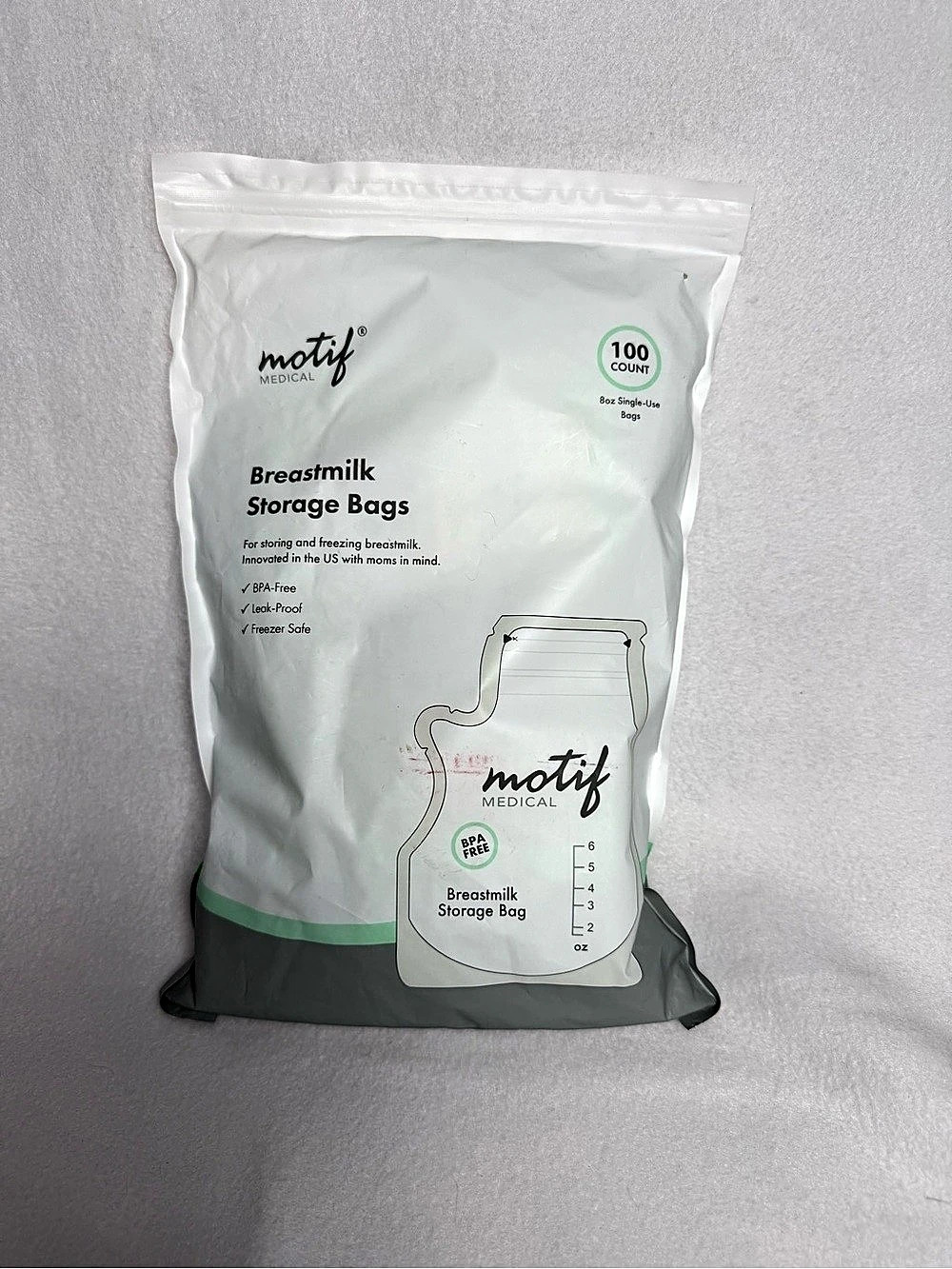 Motif Breastmilk Storage Bags 100 Count NWT